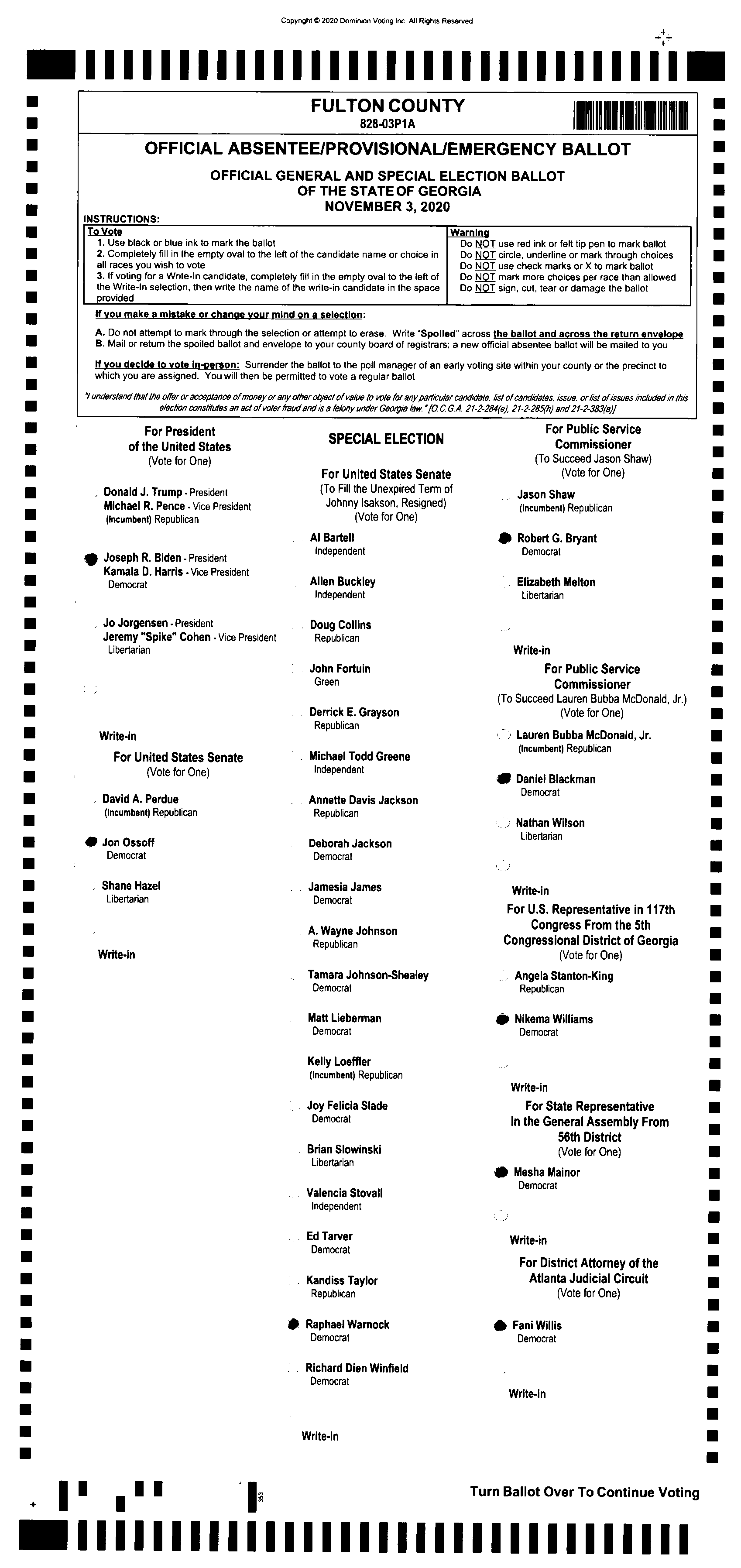 Doubled Ballot